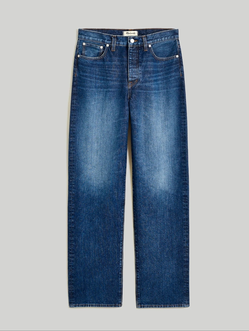 Madewell Low Slung Straight Leg Jeans In Size 29